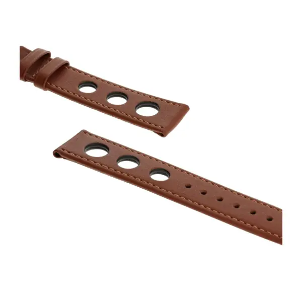 RIOS1931 Racing - Cowhide Watch Strap (21) - Cognac - Image 3