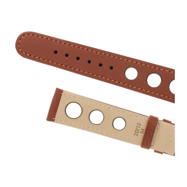 RIOS1931 Racing - Cowhide Watch Strap (21) - Cognac - Image 4