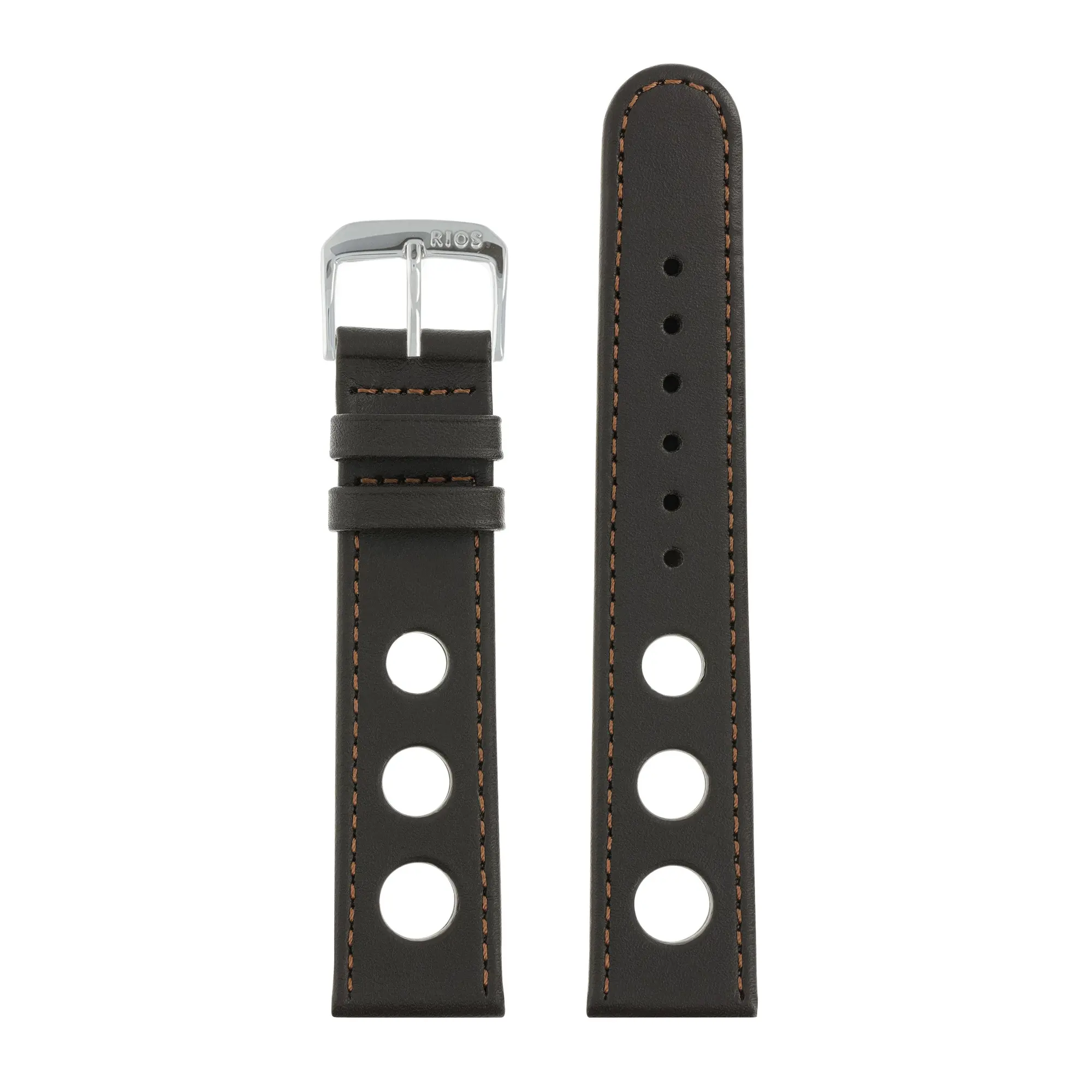 RIOS1931 Racing - Cowhide Watch Strap (21) - Mocha - Image 2