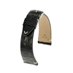 RIOS1931 Royal - Alligator Leather Watch Strap (241) - Black