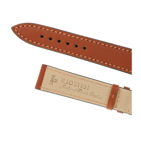 RIOS1931 Samara - Russia Leather Watch Strap (202) - Cognac - Image 4