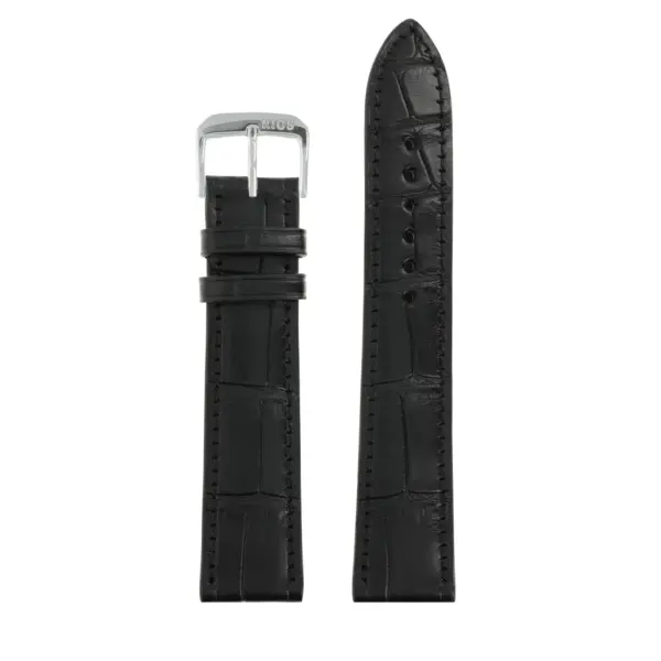 RIOS1931 Senator - Alligator Leather Watch Strap (272) - Black - Image 2