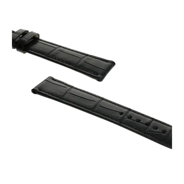 RIOS1931 Senator - Alligator Leather Watch Strap (272) - Black - Image 3