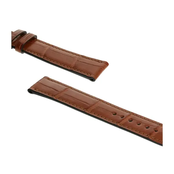RIOS1931 Senator - Alligator Leather Watch Strap (272) - Cognac - Image 3