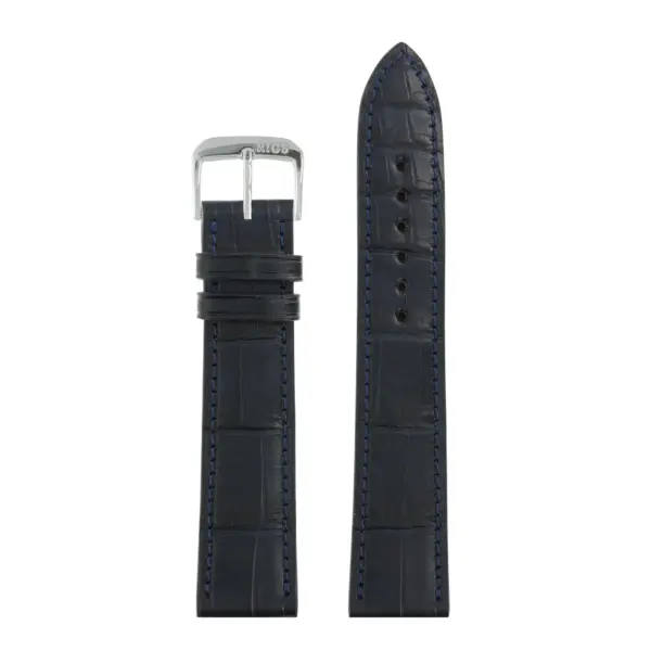 RIOS1931 Senator - Alligator Leather Watch Strap (272) - Ocean Blue - Image 2