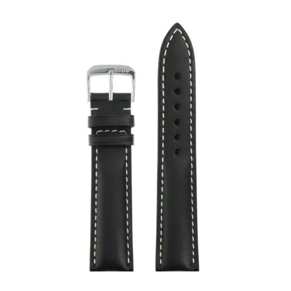 RIOS1931 St. Petersburg - Russia Leather Watch Strap (201) - Black - Image 2