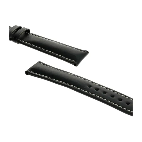 RIOS1931 St. Petersburg - Russia Leather Watch Strap (201) - Black - Image 3