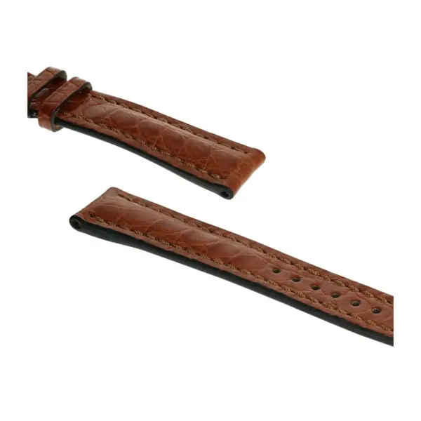 RIOS1931 Superior - Alligator Leather Watch Strap (252) - Cognac - Image 3