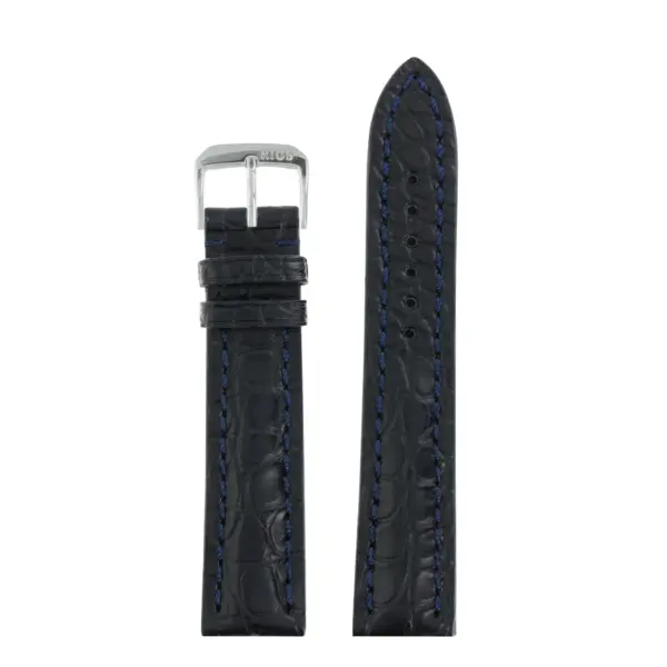 RIOS1931 Superior - Alligator Leather Watch Strap (252) - Ocean Blue - Image 2