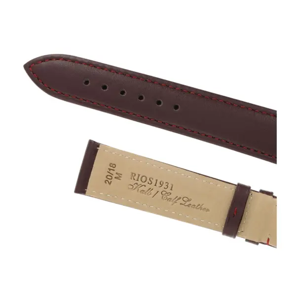RIOS1931 Toscana - Calfskin Watch Strap (102) - Burgundy - Image 4