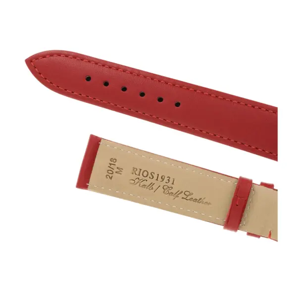 RIOS1931 Toscana - Calfskin Watch Strap (102) - Red - Image 4