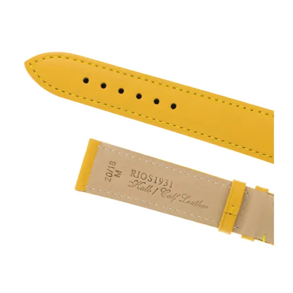 RIOS1931 Toscana - Calfskin Watch Strap (102) - Yellow - Image 4