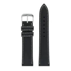 RIOS1931 Weilheim - Organic Leather Watch Strap (429) - Black