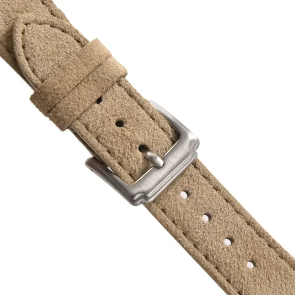 CHROONOO Suede Leather Watch Strap - Beige - Image 3
