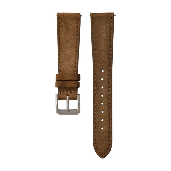 CHROONOO Suede Leather Watch Strap - Brown