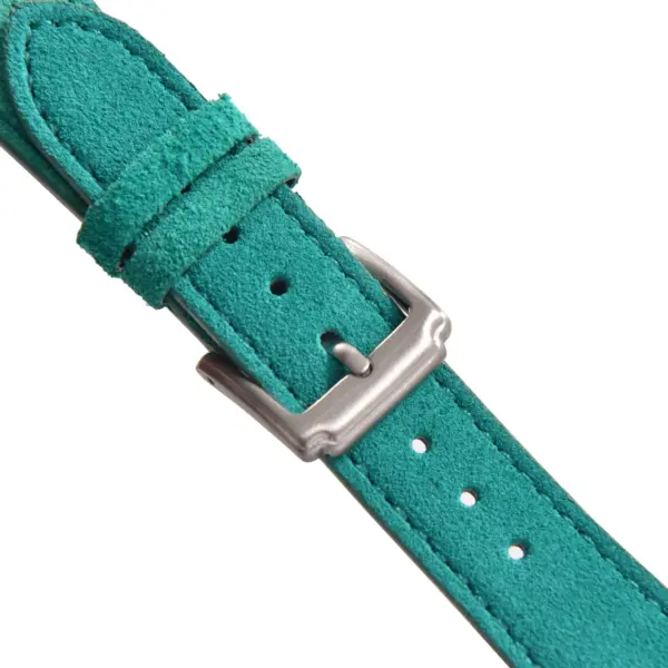 CHROONOO Suede Leather Watch Strap - Turquoise - Image 3