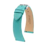 HIRSCH Bologna - Leather Watch Strap - Turquoise