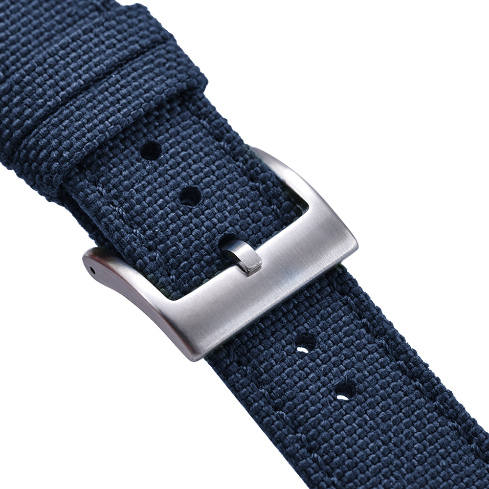 Sailcloth Watch Strap - Navy Blue 3
